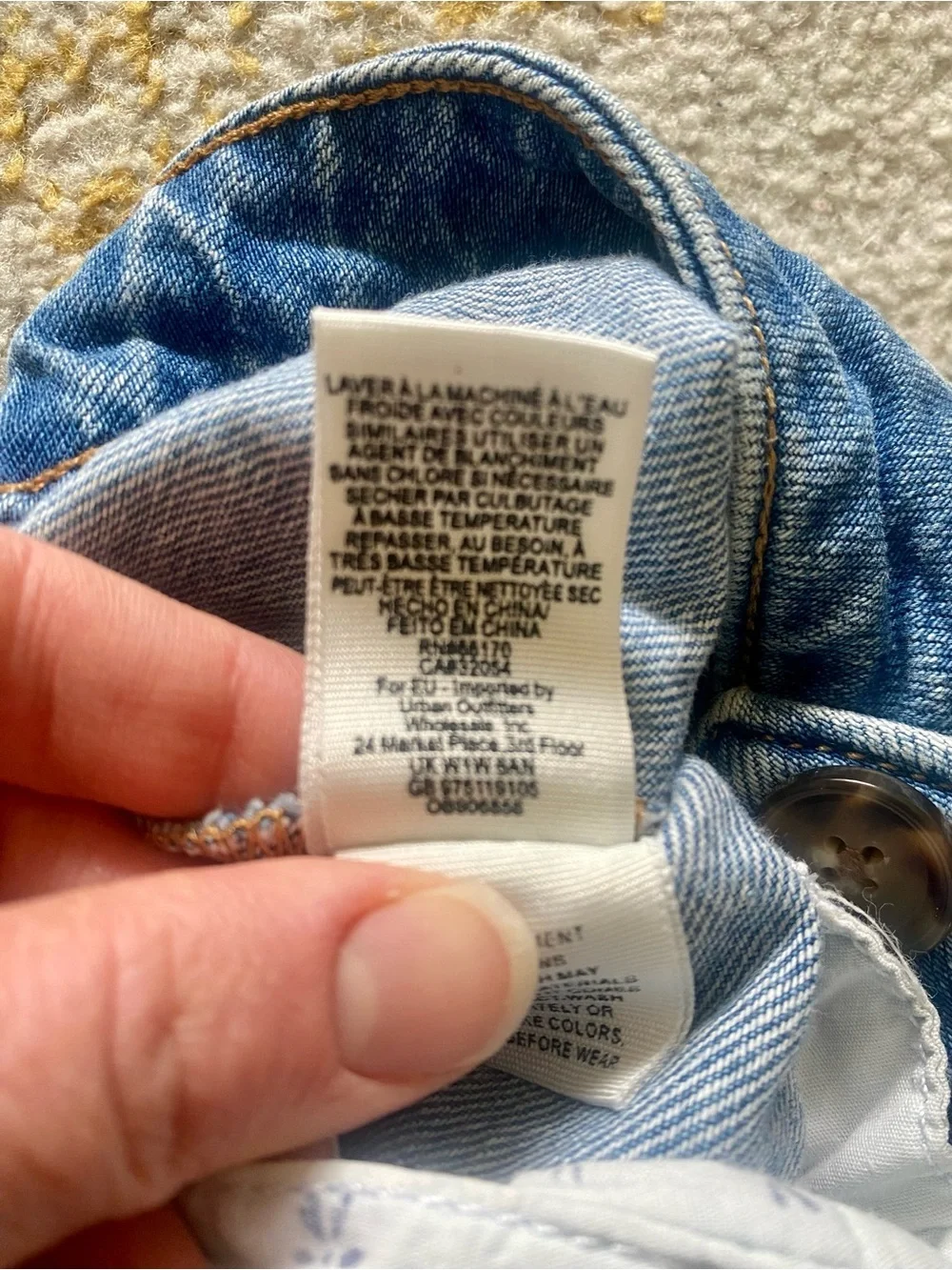 We the Free Free People Don't Get Me Wrong Denim Blue Mini Skirt High Rise Sz 26